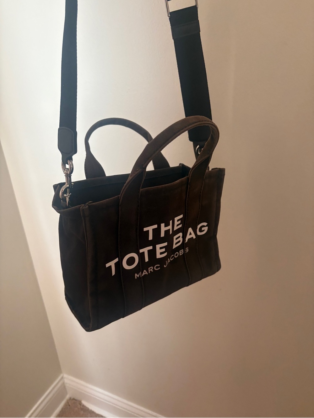 Marc Jacobs black  Canvas Tote Bag with Shoulder Strap